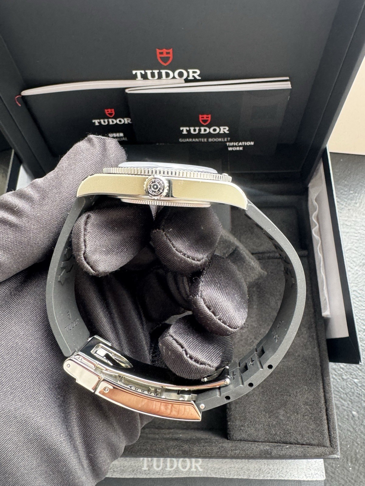 2026 Tudor Black Bay 54 Steel Blue 37mm Rubber Watch Unworn M79000B-0002