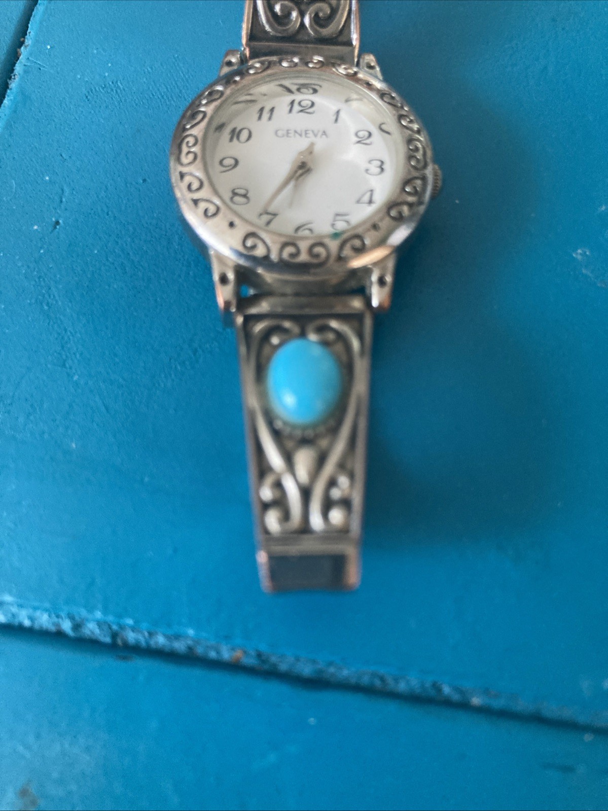 Accutime Women’s Southwest Style Turquoise Accents & Quartz Movement Wristwatch