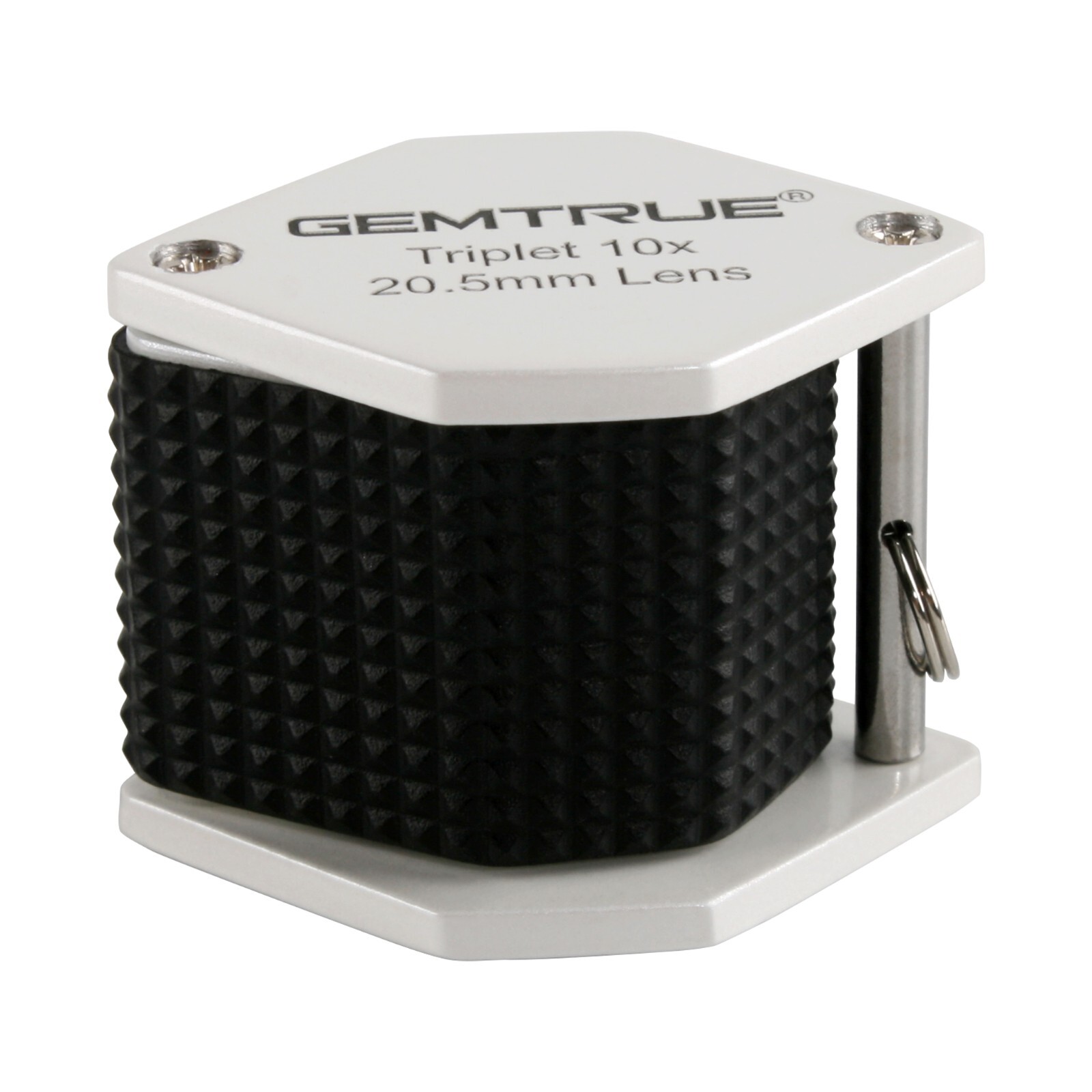 GemTrue Jewelry Loupe Diamond Loupe 20.5mm 10x Triplet Loupe with Rubber-grip