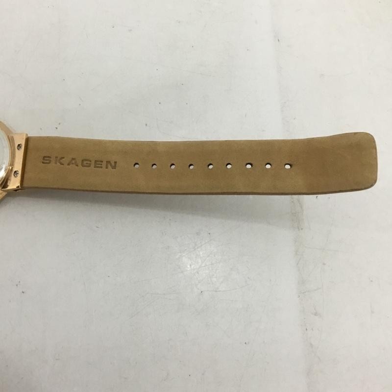 SKAGEN Analog (Quartz) Watch SKW2168 Leather Belt USED 2ND 10135183