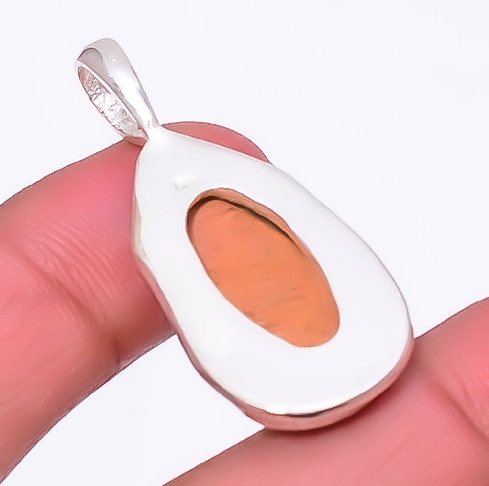 Malingano Jasper – Indonesia Gemstone 925 Silver Plated Pendant 1.56″ A330
