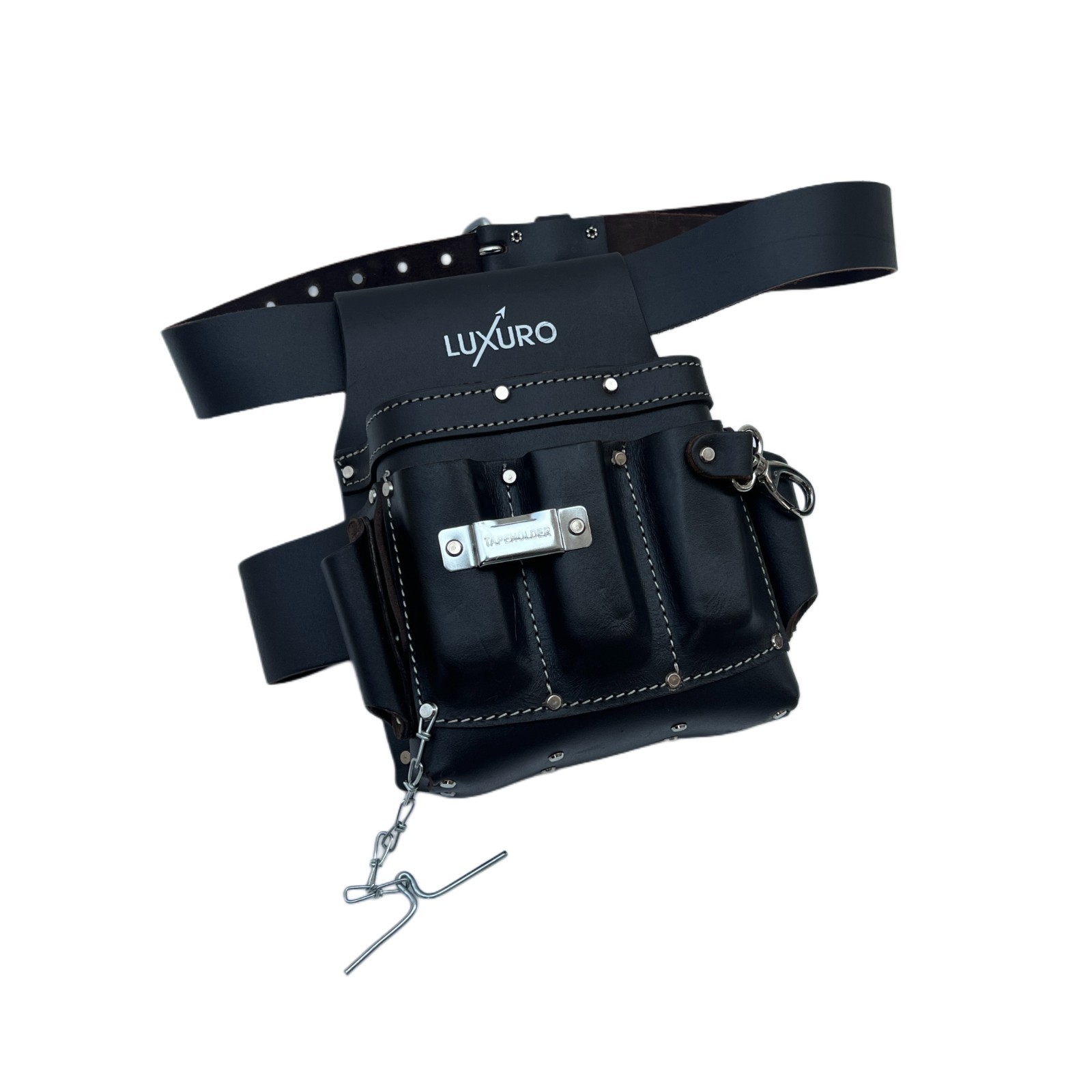 Electrician Leather Tool Pouch | Premium Full-Grain Leather | 10 Pockets
