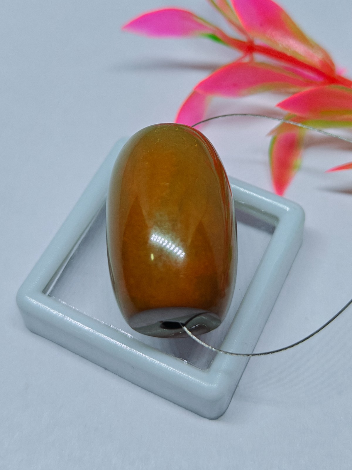 Tibetan Turquoise Drum Beads: 45 CT Polished Gemstone Loose Bead.