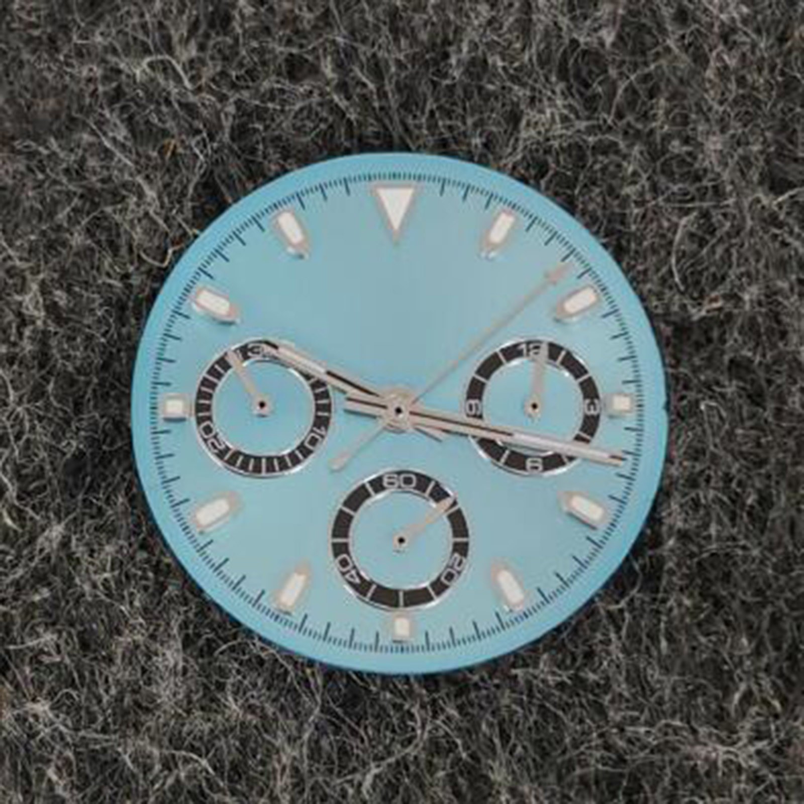 Watch Parts Green Luminous 29.5MM Watch Dial + Hands for VK63 Quartz Movement