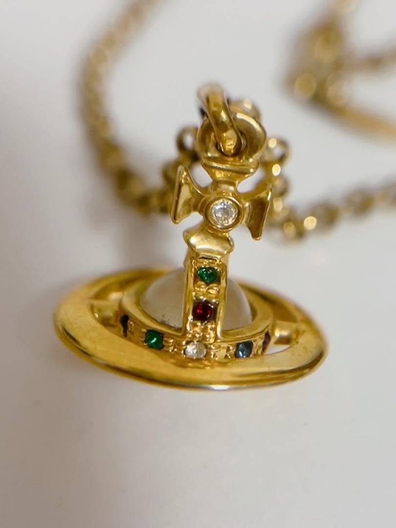 Vivienne Westwood Necklace, Petite Orb, Gold, Unisex