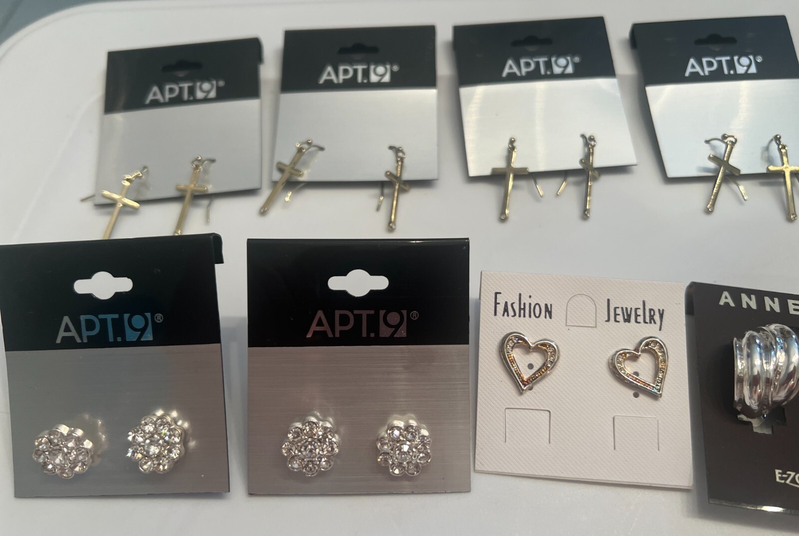 Lot of 13 Pair of New Fashion Earings, Charter Club, Anna Klein, Inc, Apt 9 New