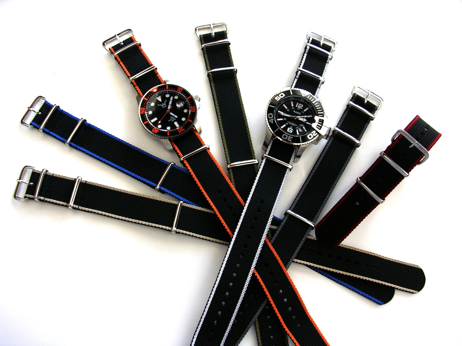 NATO G10 ® EDGE™ Military strap Heavy Nylon watch band RAF stitch Bond IW SUISSE