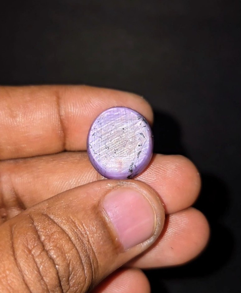 Natural 26.75 ct Star Ruby Pink Oval Cabochon untreated loose gemstone