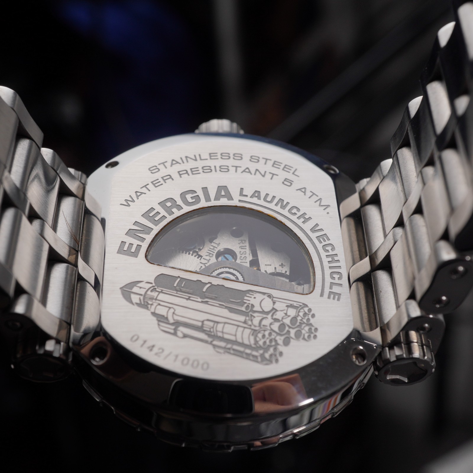 Vostok-Europe Energia Launch Vehicle Automatic Watch 50M 44mm +7 Sec Rare
