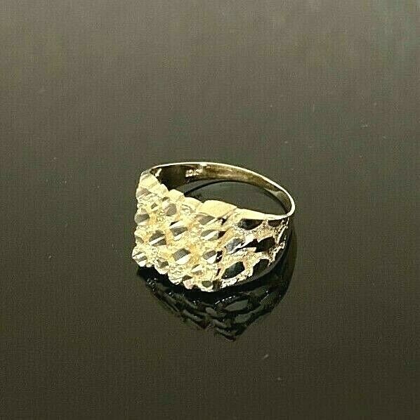 10k Yellow Gold Medium Nugget Ring 12mm x 11mm