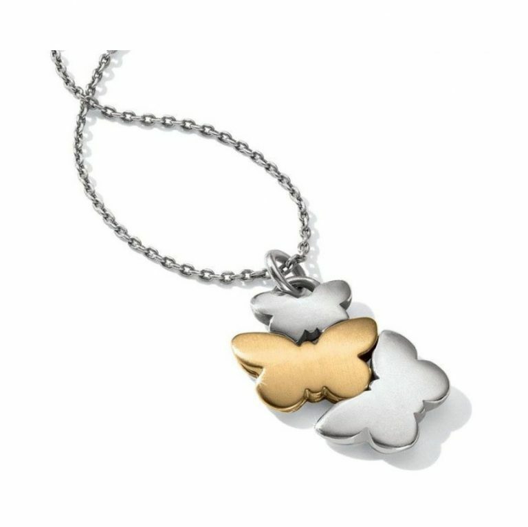 NWT Brighton WONDERWING Wonder Wing Butterfly Silver Gold Necklace MSRP $38