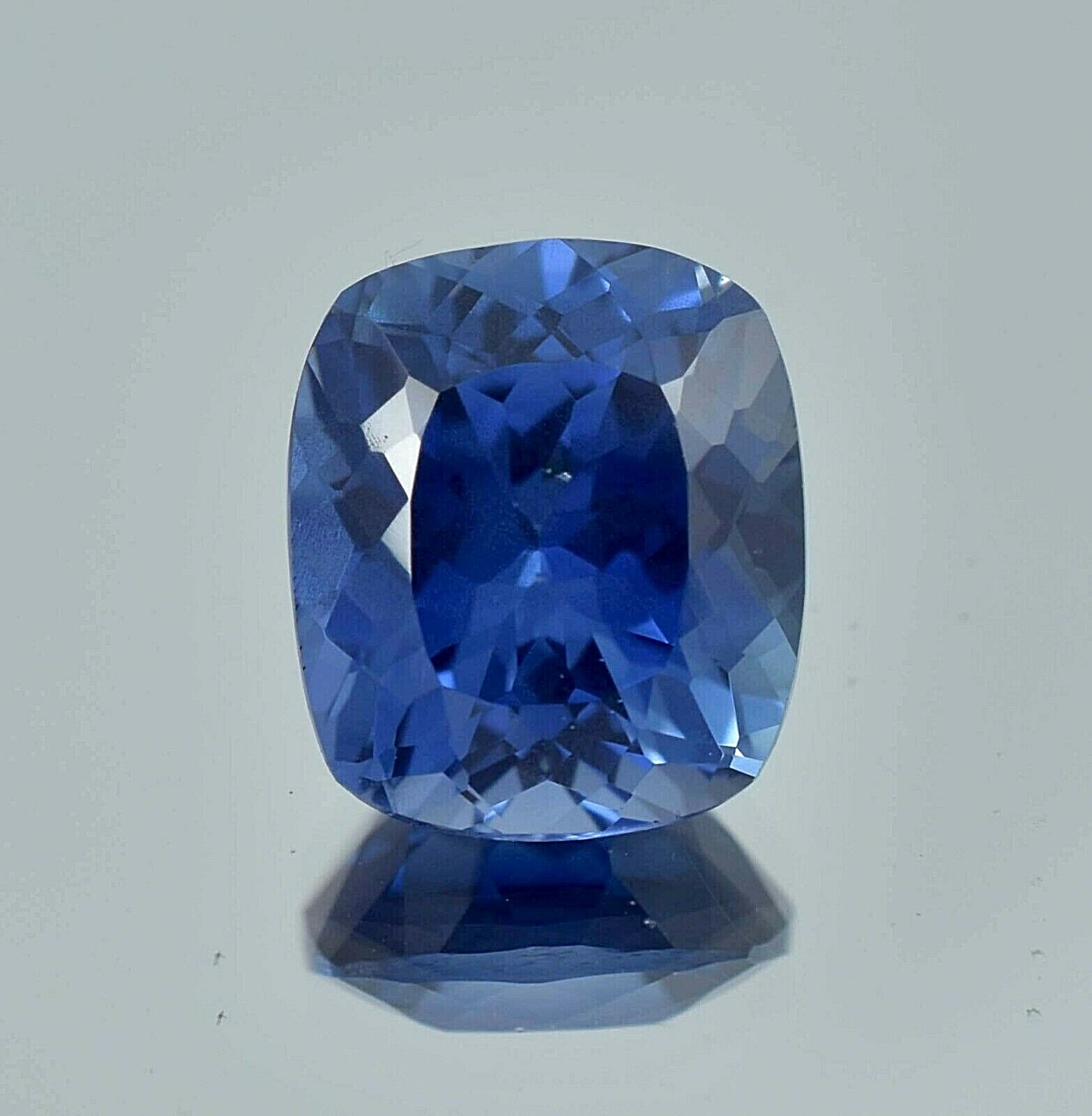 AAA 12×10 MM Natural Ceylon Royal Blue Sapphire Cushion Cut Loose Gemstone