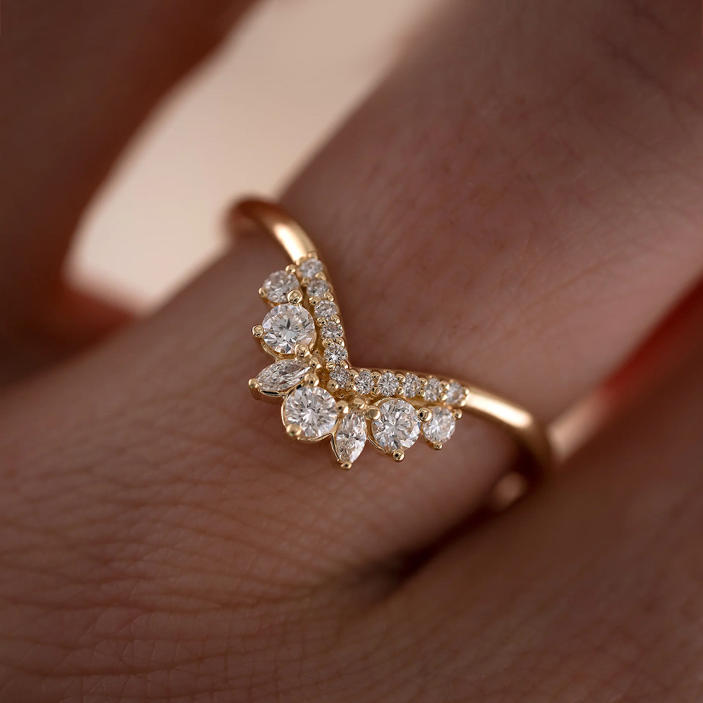 14K Yellow Gold Lab Grown Diamond CVD Round Cut 0.35 Carat Engagement 1.8MM