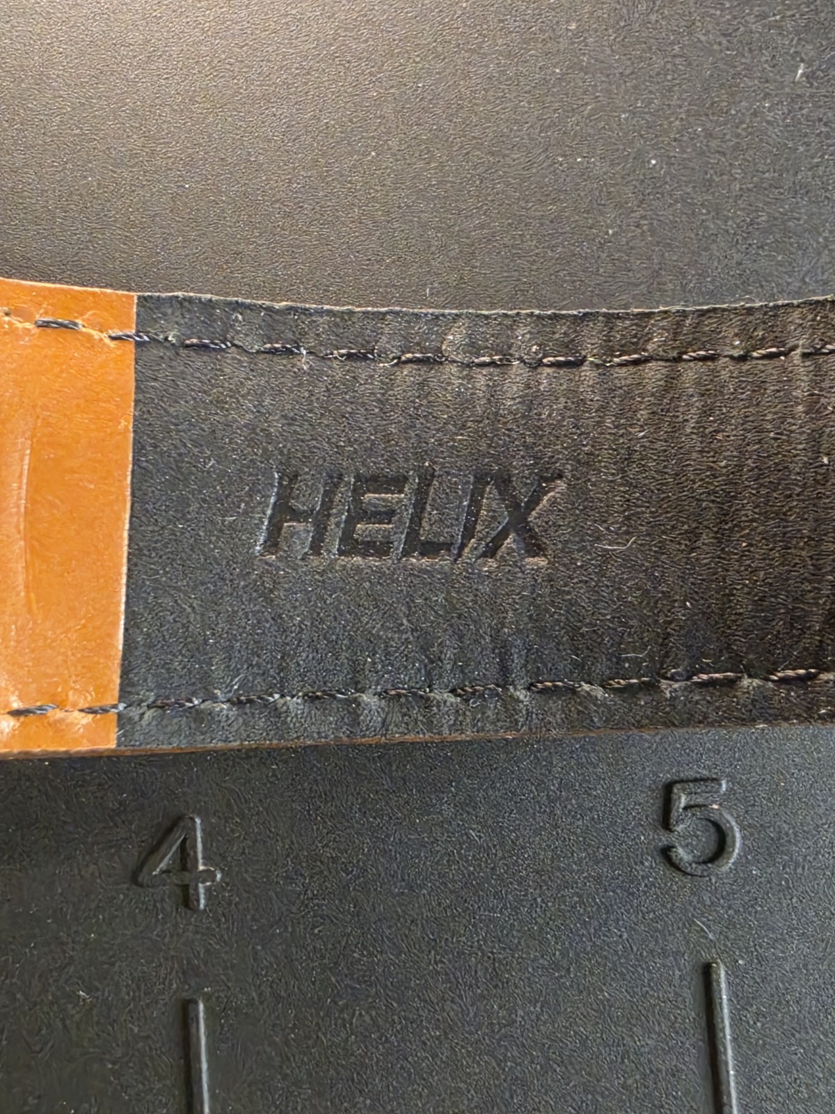 Helix Men’s Quartz By Timex Analog Date 30m Black Dial Black Case Leather Band.