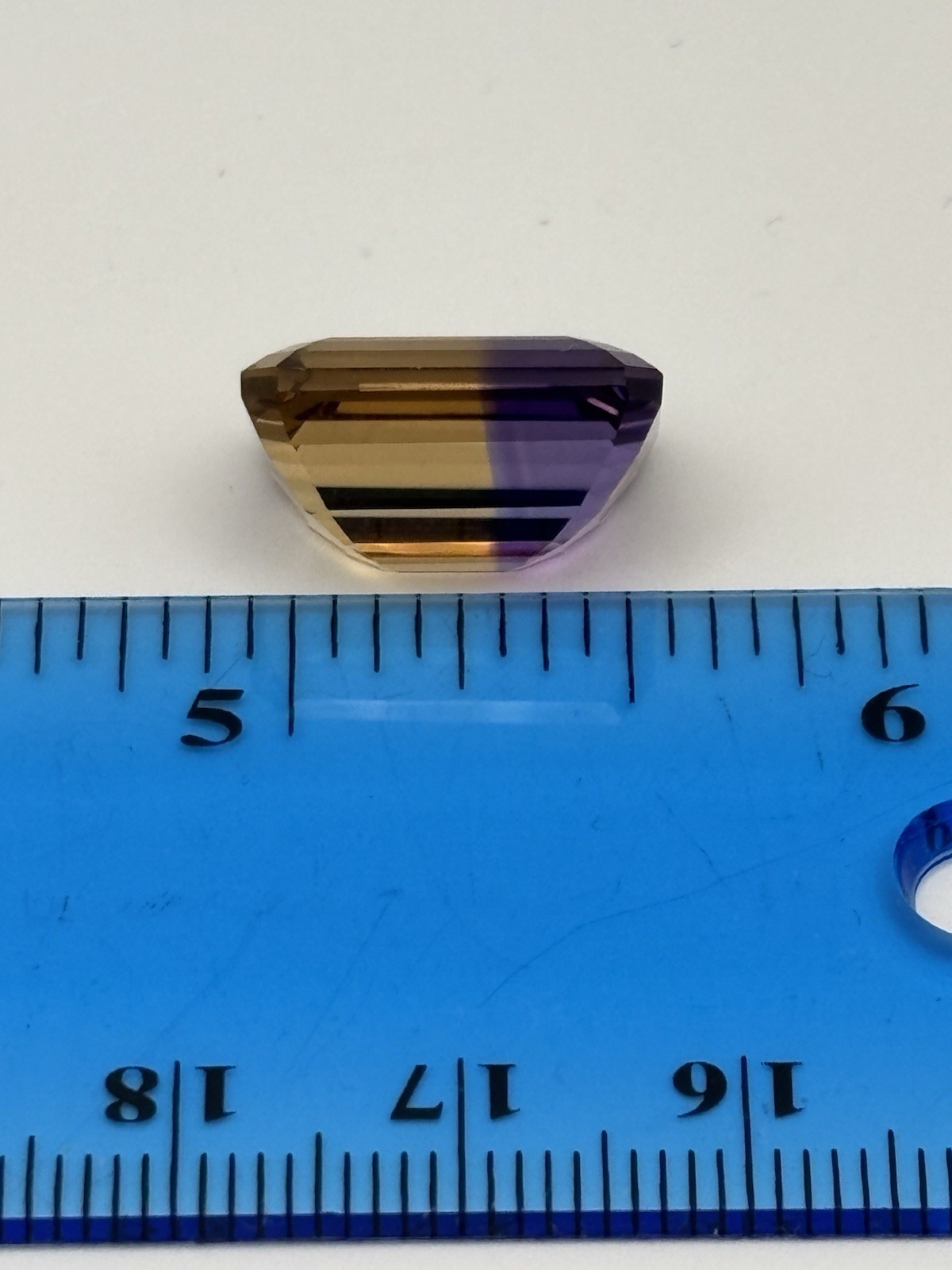 Beautiful Approx 9.2 CT 16x12mm Ametrine Gemstone Emerald Cut