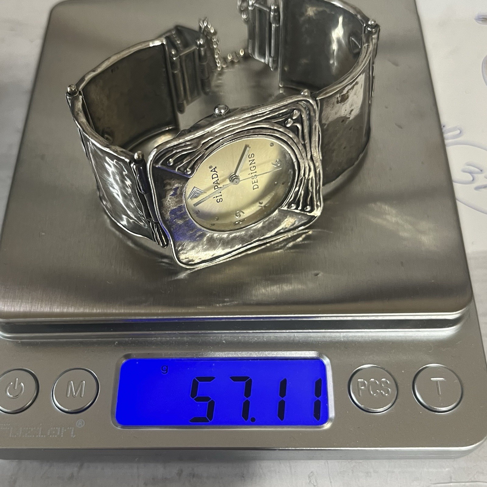 • SILPADA Designs Womens Wristwatch Hammered Sterling Silver 925 Ladies Watch