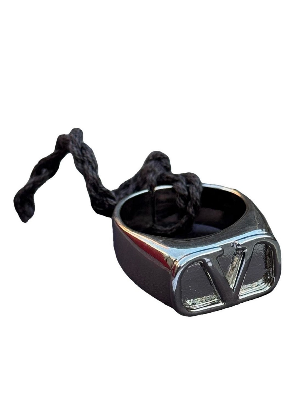 Valentino Garavani VLogo Ring. Size IT – 25. UK – V. US – 11.5. Clearance