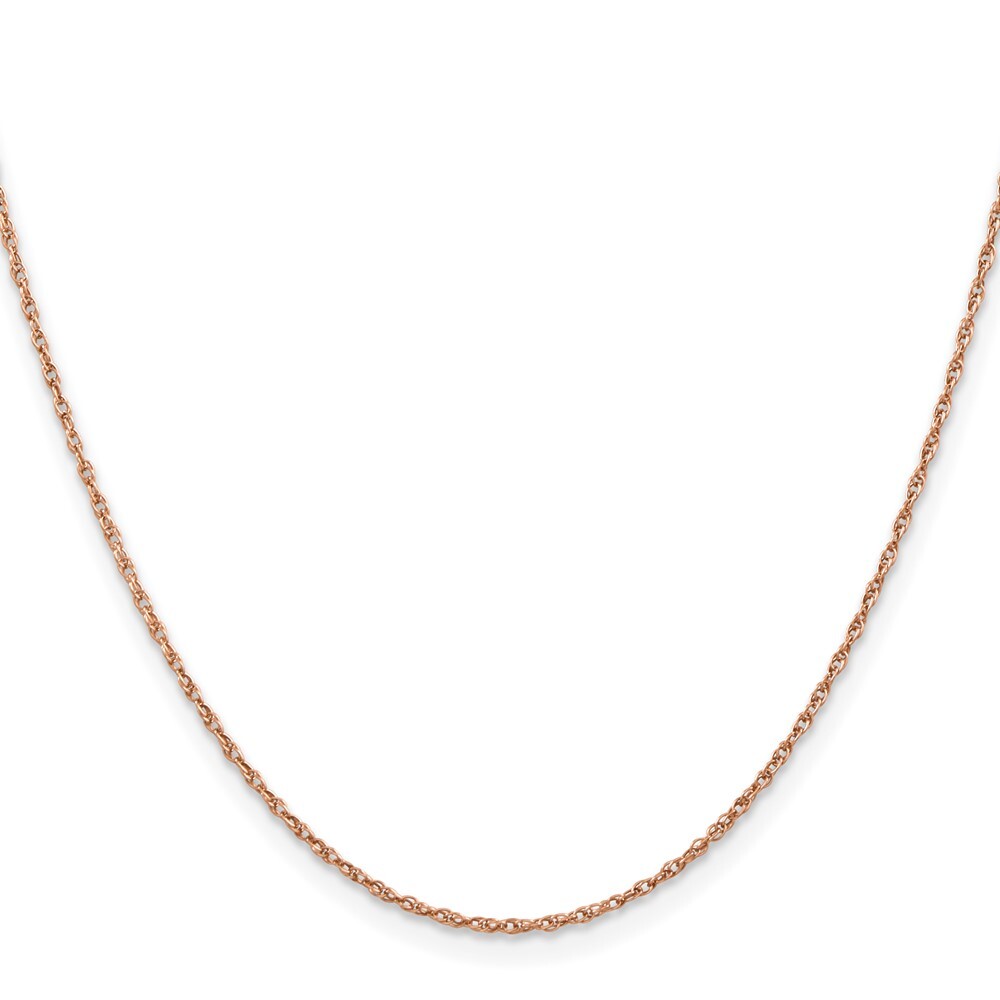 20″ 14K Rose Gold 1.15mm Baby Rope Chain Necklace