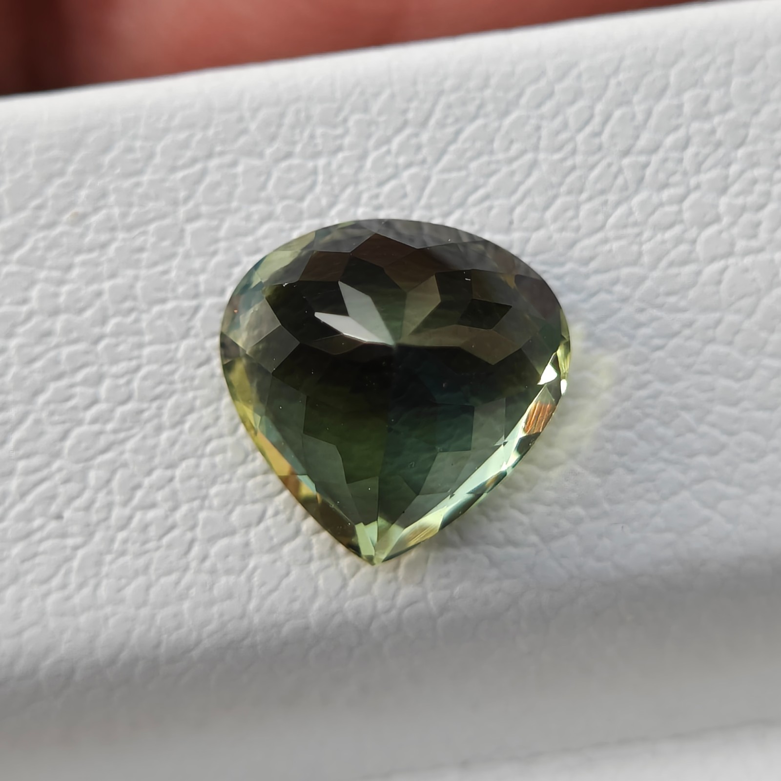 Natural Green Tourmaline Heart Cut Loose Gemstone Jewelry Making| 8mm| 1.90ct