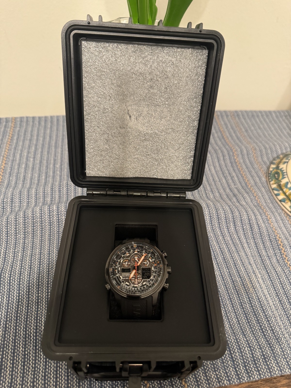 Citizen Promaster Navihawk Men’s Eco-Drive Atomic Pilot Watch JY8035-04E New