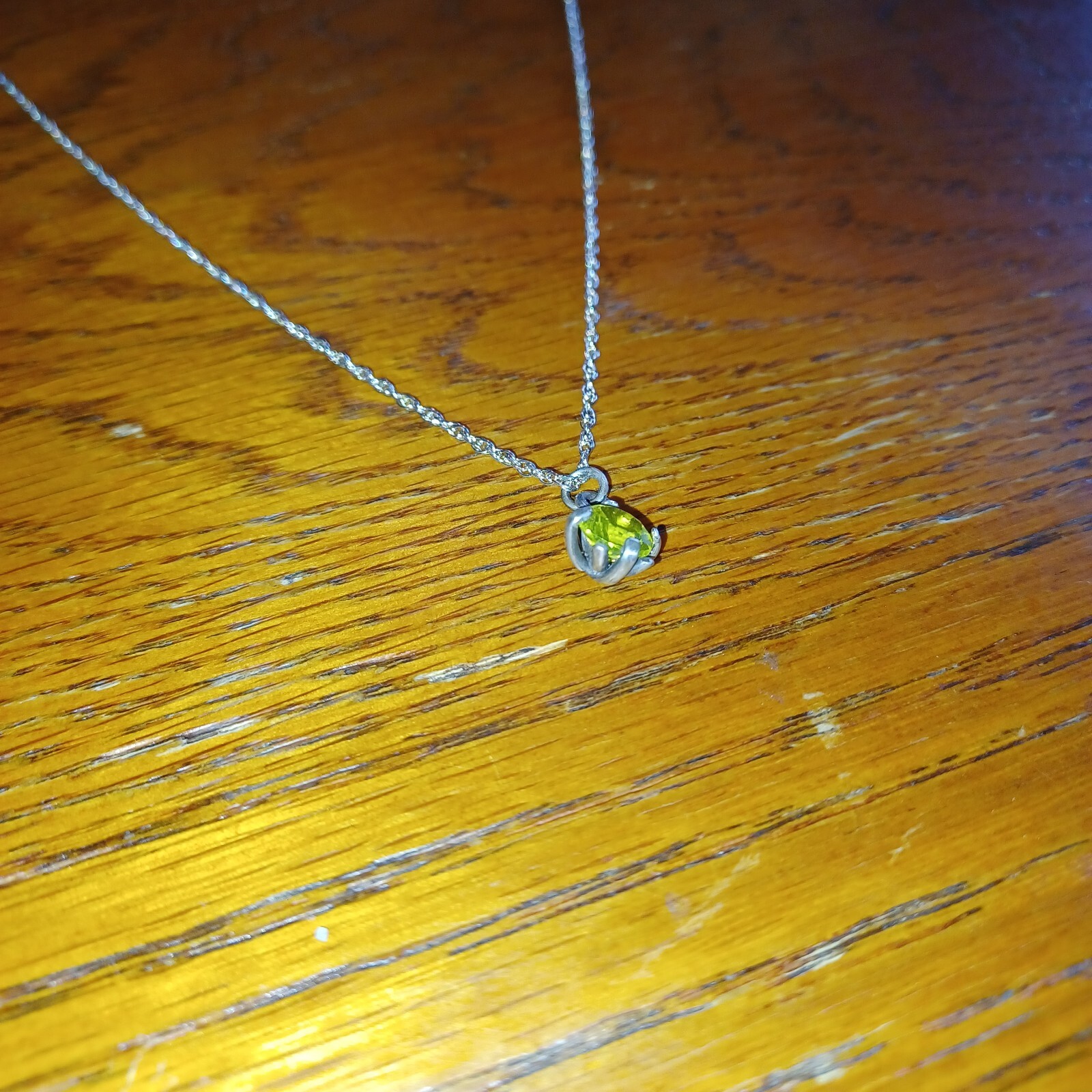 Handmade YAG Yttrium Aluminum Garnet Pendant – Sterling Silver – 18” Chain
