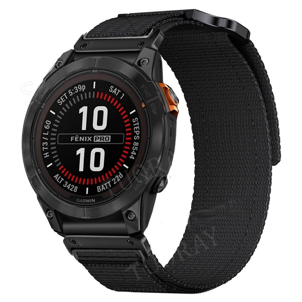 Quick Fit Nylon Strap Band For Garmin Fenix 8 7 7X 6 6X Pro 3 5 5X Plus Epix 965