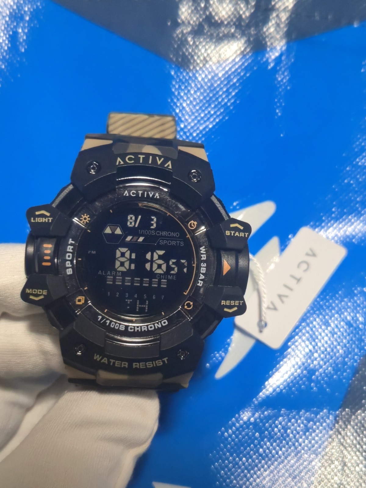 Activa Invicta Men’s Digital Watch 30mm Black And Camo (ACW8050MC-001)