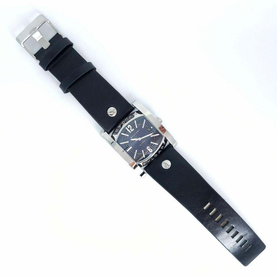 BVLGARI Assioma AA48S Automatic Black Dial Men’s Watch New Leather Strap