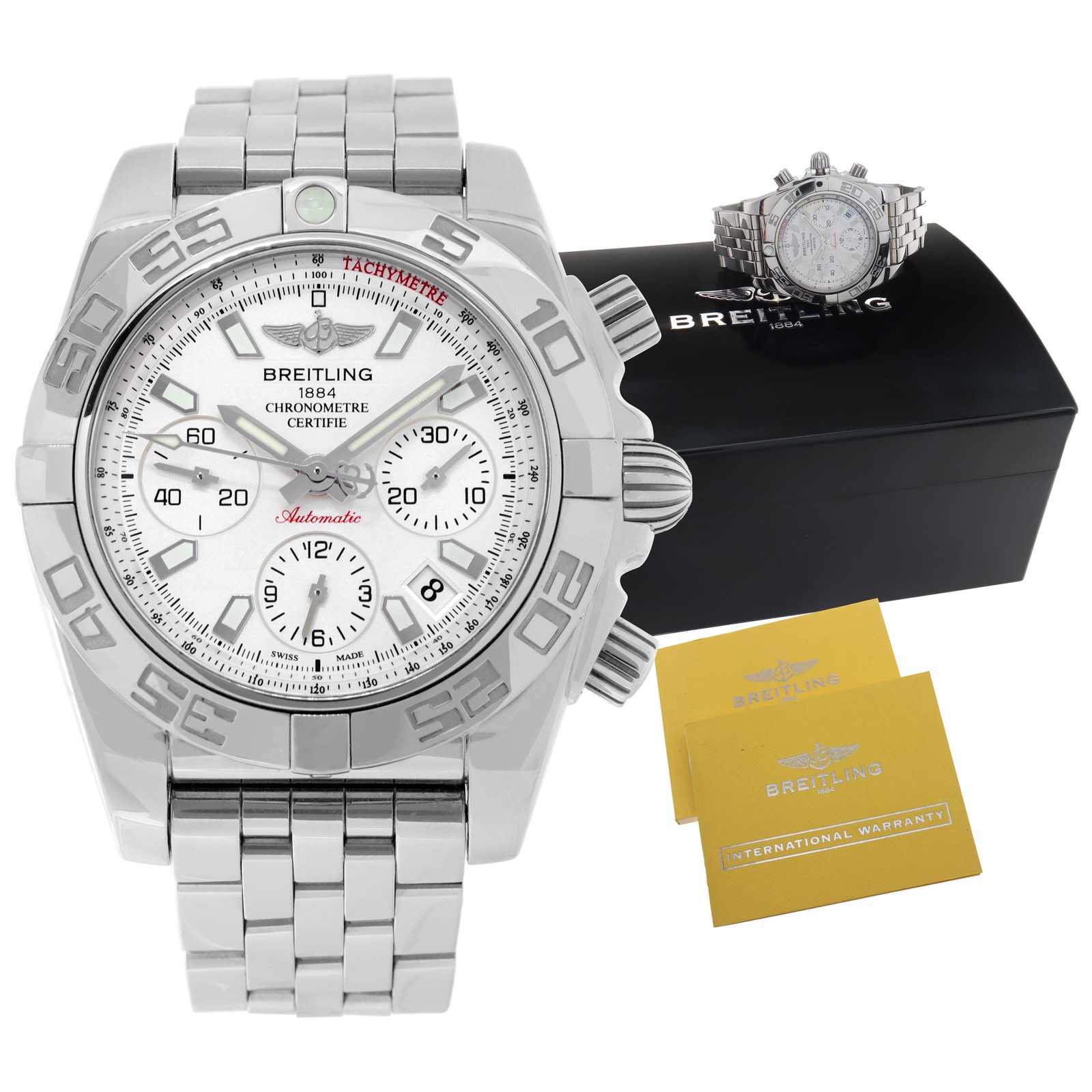 Breitling Chronomat AB0140 Stainless Steel Silver dial 40mm Automatic watch