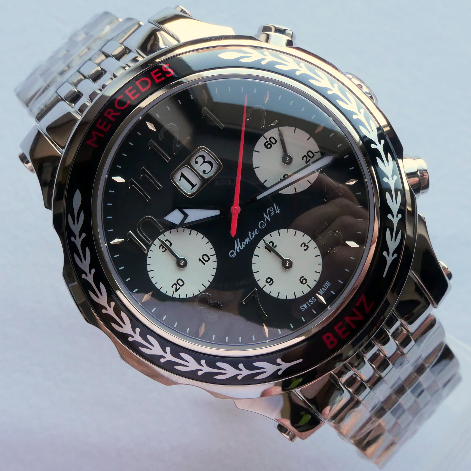 Mercedes Benz Classic Car Accessory Grand Data Swiss Automatic Chronograph Watch