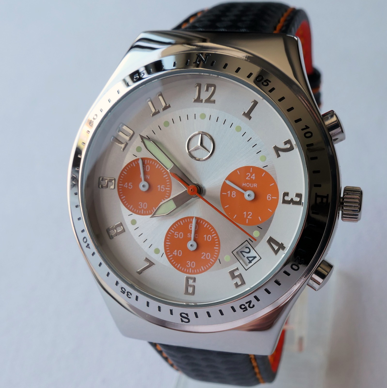 Mercedes Benz AMG Motorsport Racing Car Accessory Sport Design Chronograph Watch