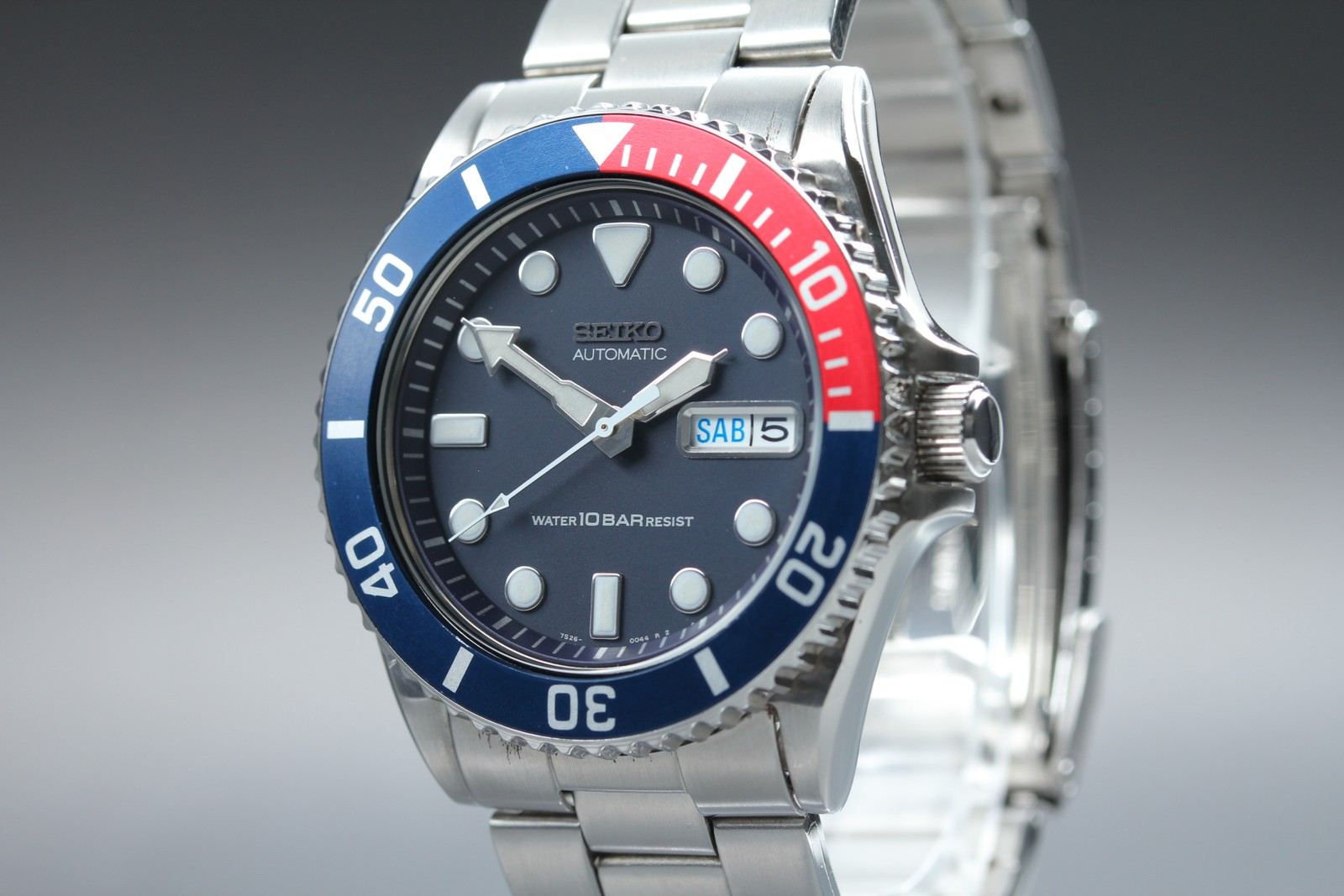 MINT SEIKO SKX033 7S26-0040 100m Divers PEPSI Automatic Men’s Watch From JAPAN