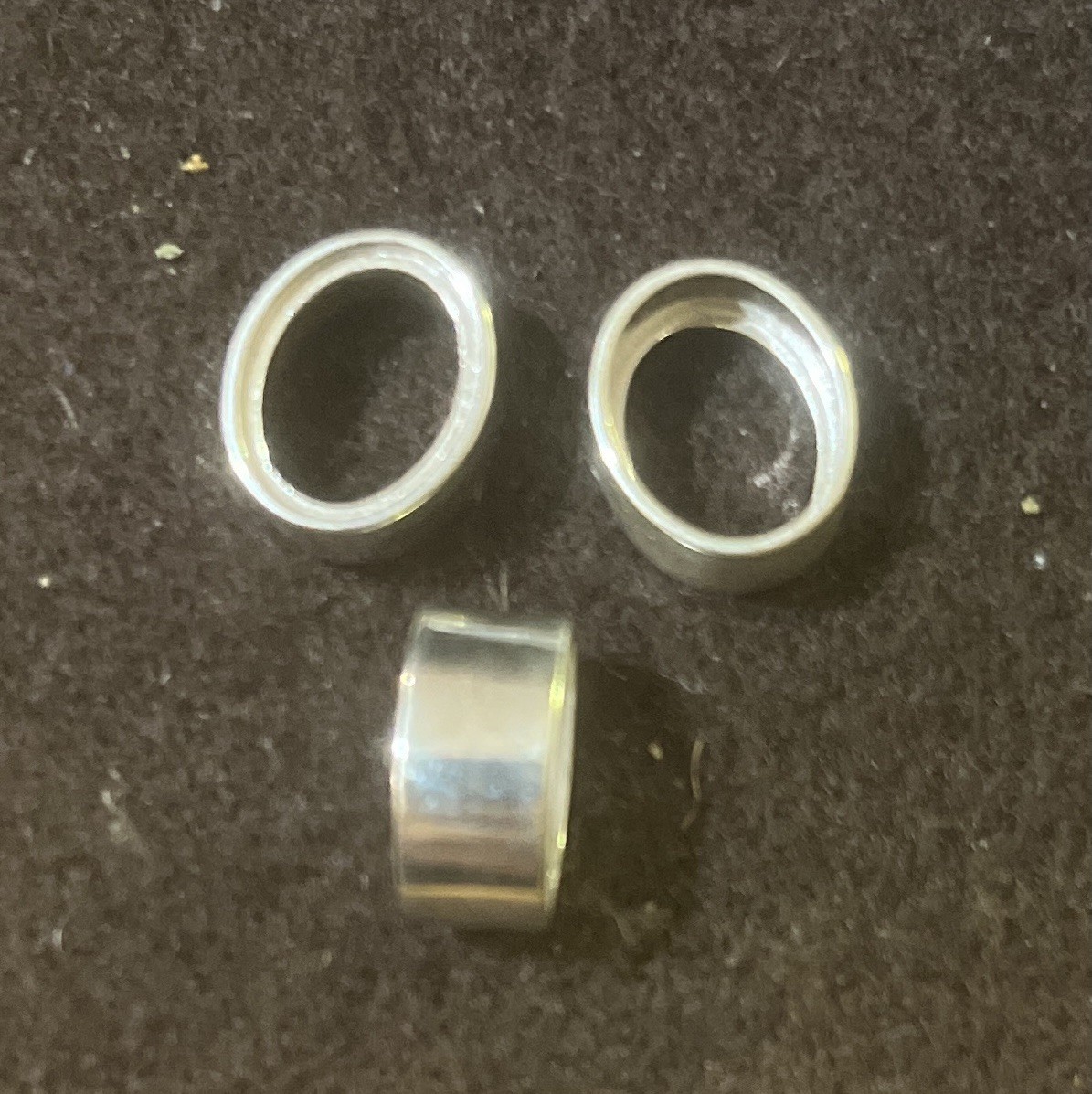 10x8mm Oval Tube Setting Cast Sterling Silver Step Bezel Cup 8×10