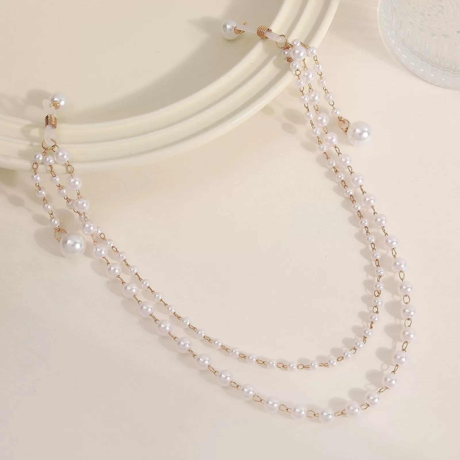 Fashionable Sexy Imitation Pearl Tassel Multi-layer Body Chain For Women Party