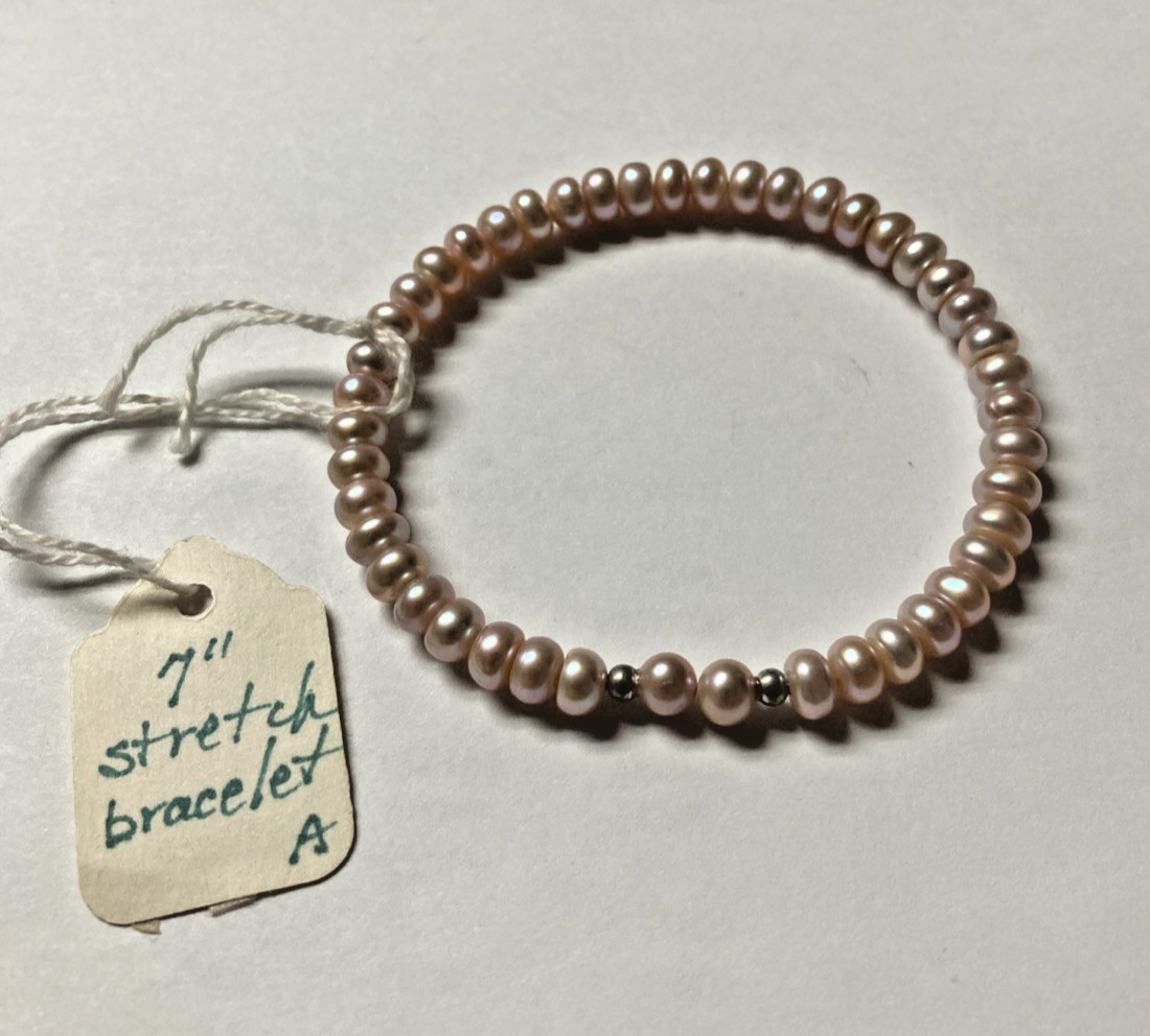 7 in. bracelet – cuff (opens near silver beads)
