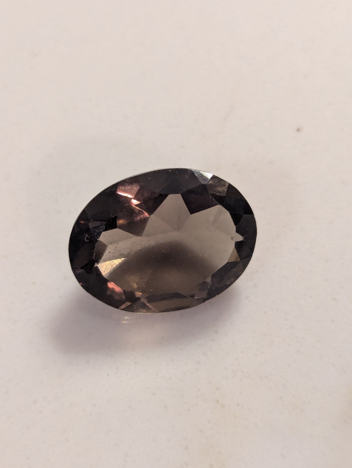 7.85 ct Oval Cut Smokey Topaz Quartz Gemstone