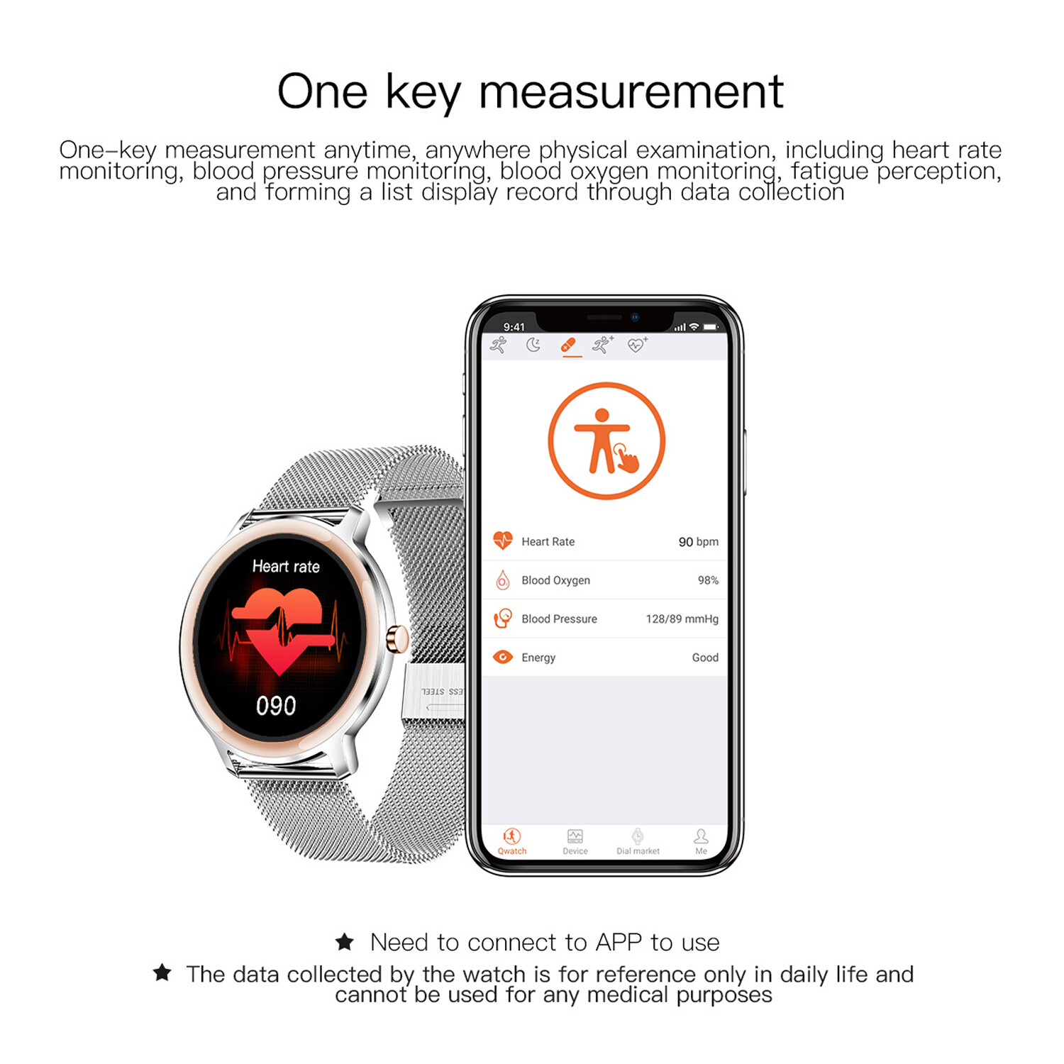 Women Girls Female Bluetooth Smart Watch Fitness Tracker Wrist Watch Pedometer
