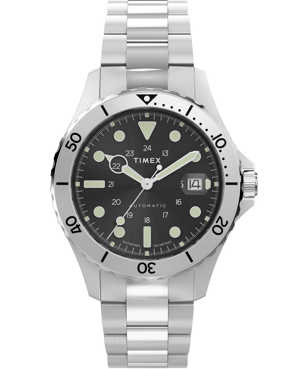 Timex Silver Mens Analogue Watch Navi TW2Y15300