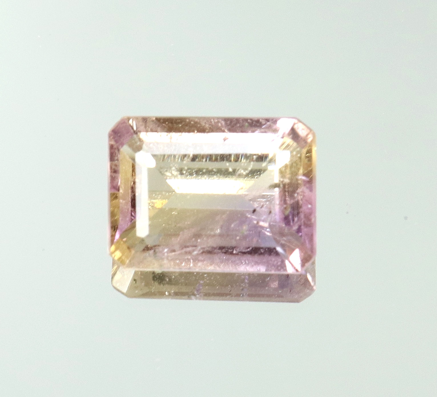 Natural Bolivia Ametrine Bi-Color 4.10 Ct Untreated Certified Loose Gemstone