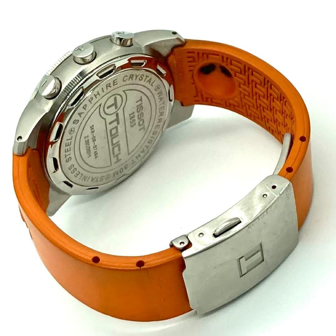 Tissot T-Touch QZ Orange Mens Quartz Watch Japan Non-Working 075870