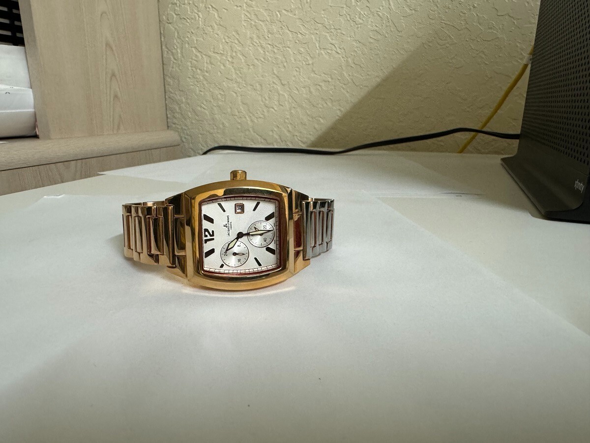 Jacques Lemans Geneve G120 White Textured Dial Swiss made watch