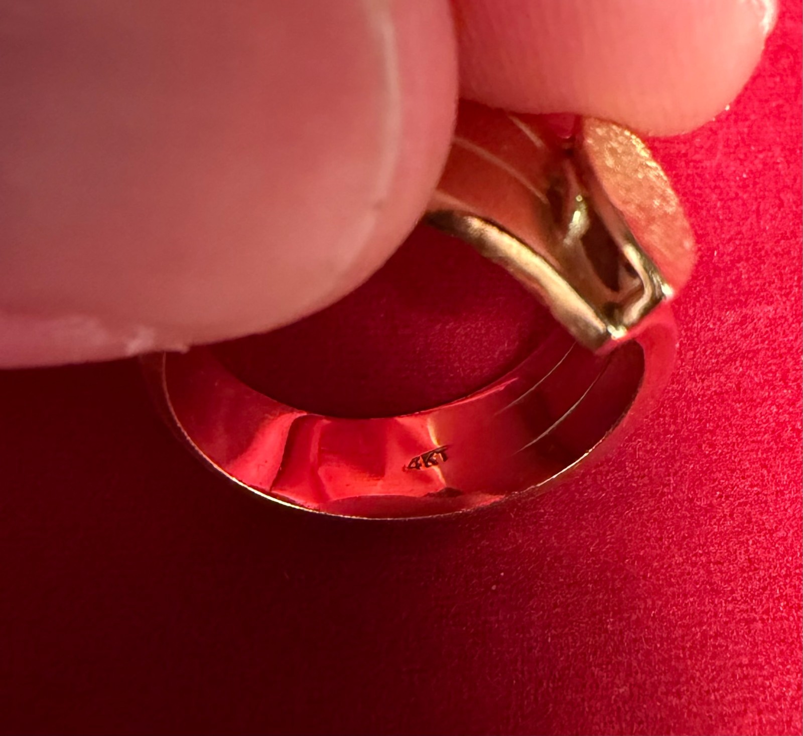 14K Gold 8.8 Grams Woman’s Ring W/Raised Mounting for Center Stone Custom Made