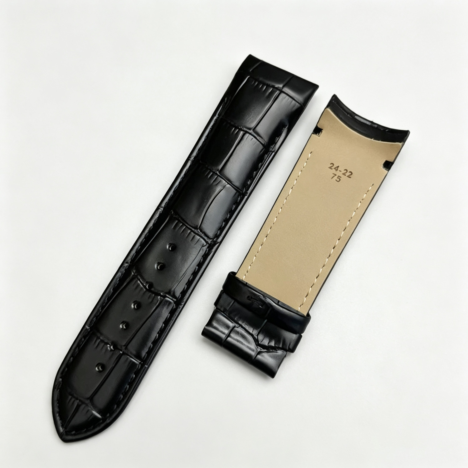 For Tissot Couturier T035 18mm/20mm/22mm/23/24mm Curved End Leather Band Strap