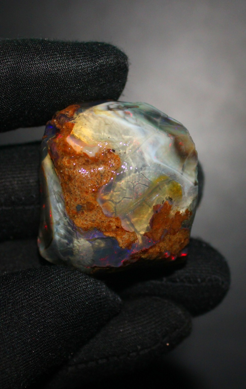 Opal Rough, natural Opal Specimen Raw Crystal welo fire rare egg opal, 215.70 Ct