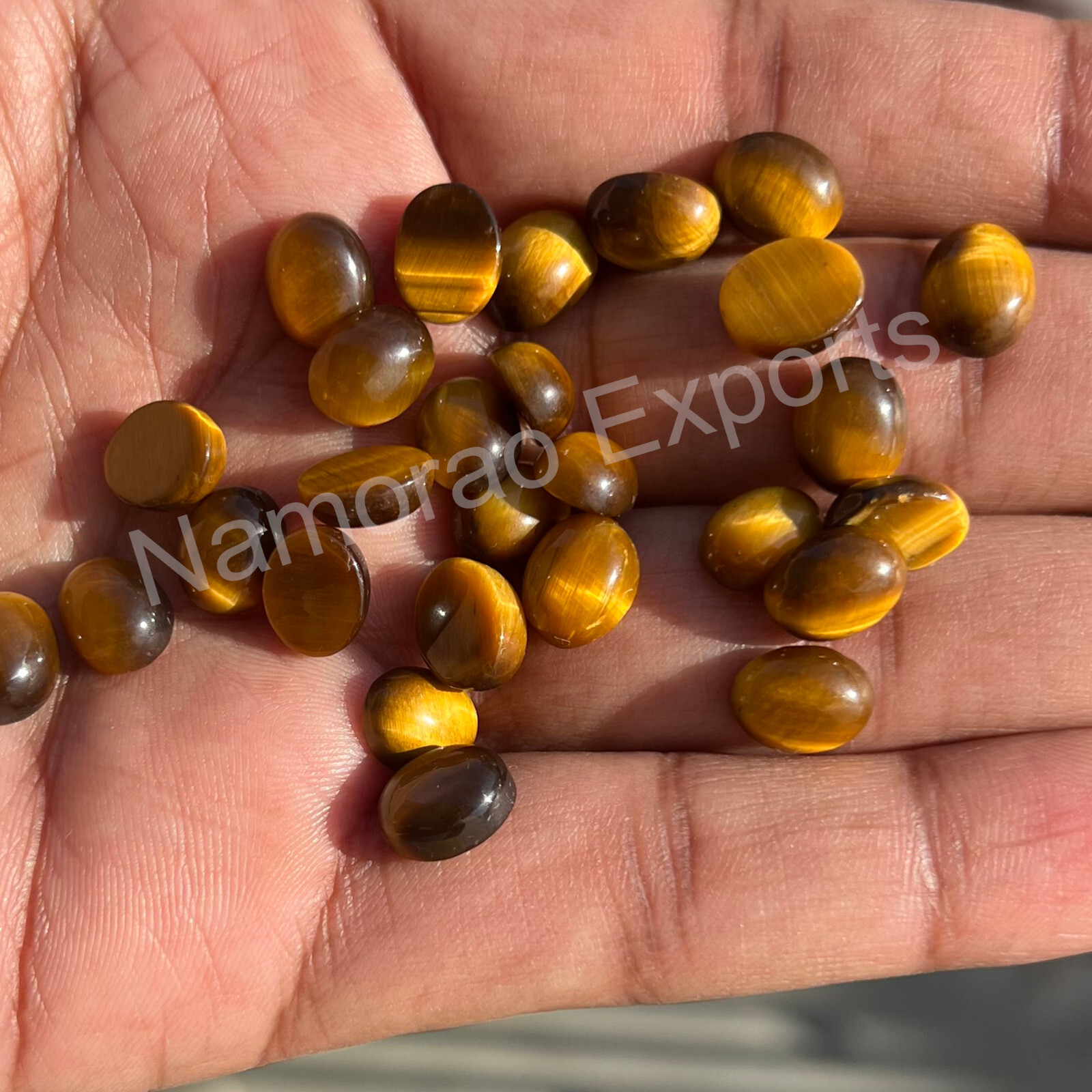 Natural Tiger’s Eye Oval 3×5 mm to 15×20 mm Cabochon Loose Gemstone Lot