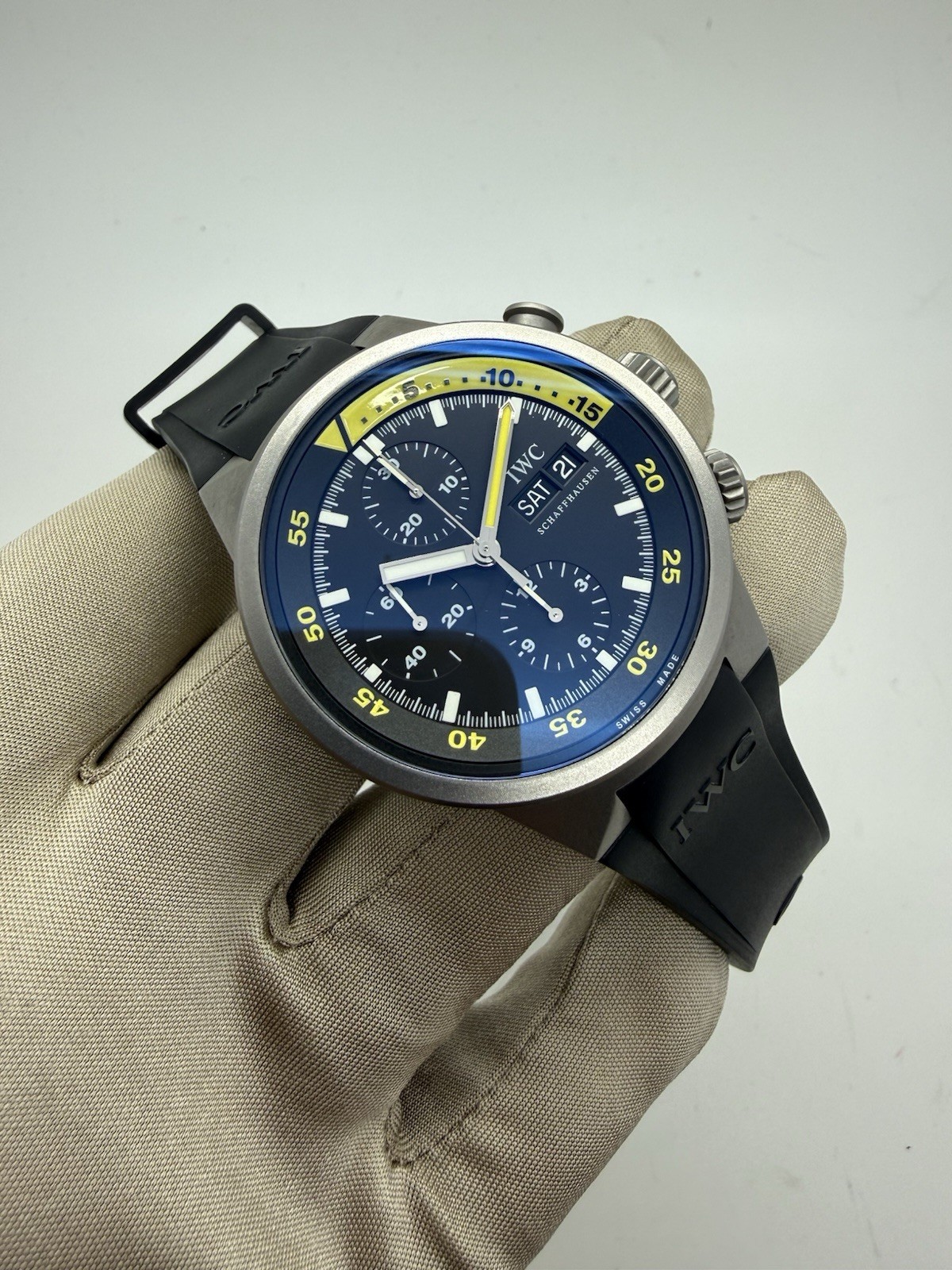 2006 IWC Aquatimer Titanium Black Dial 42mm Automatic Men’s Watch IW371918 B+P