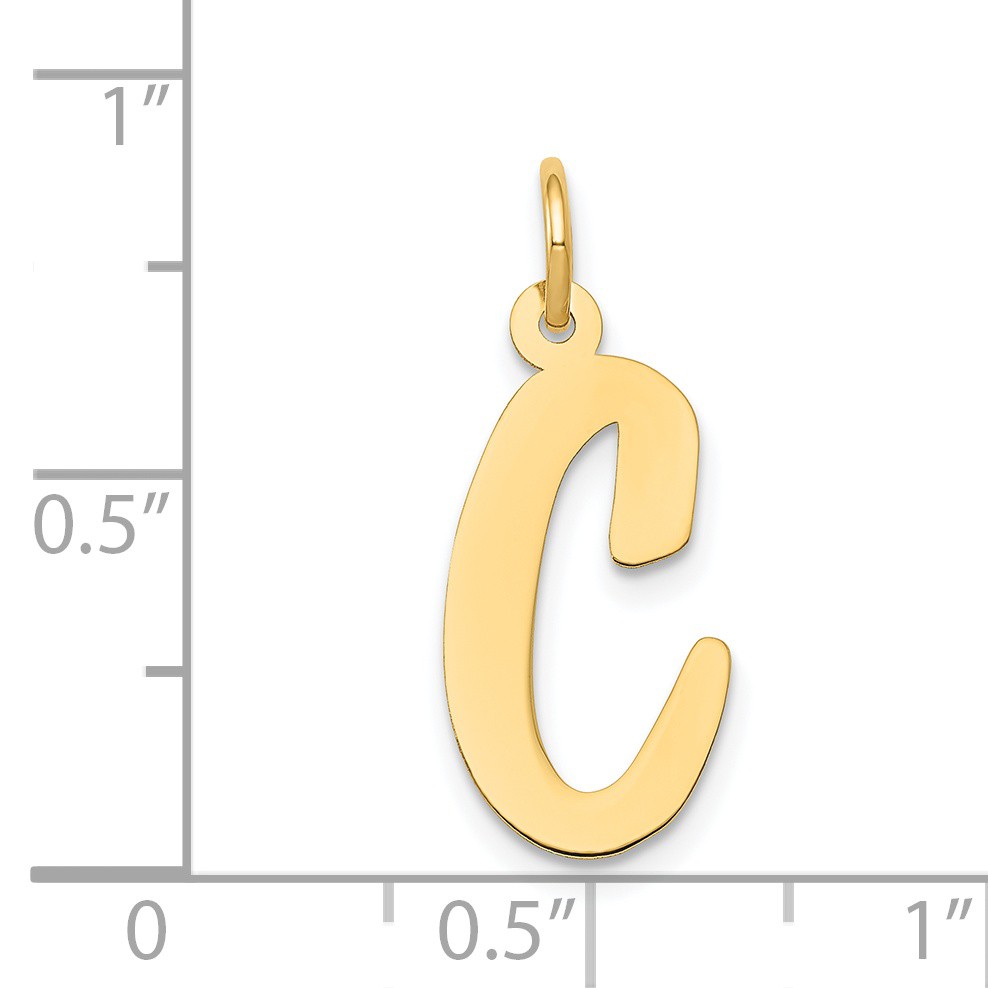 14k Large Script Letter C Initial Charm YC662C