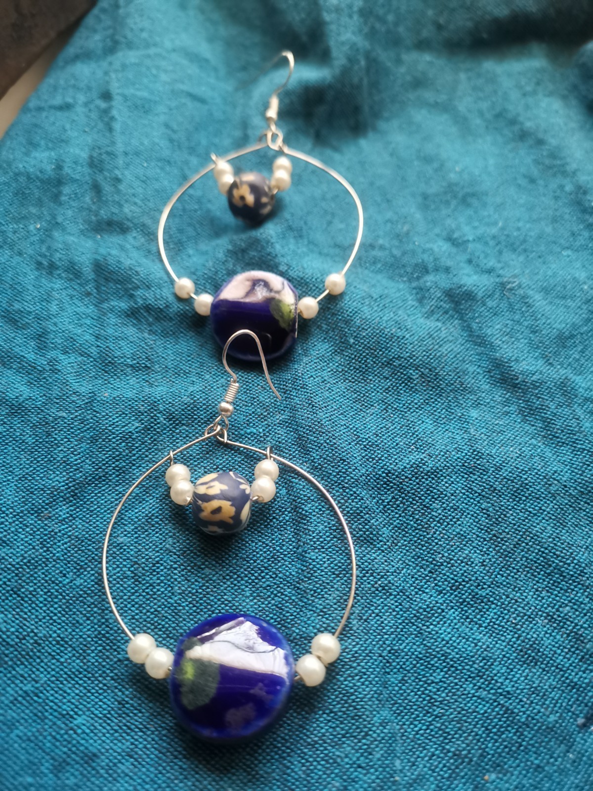 Handmade And Unique earrings, No Pair Is The Same, Wire And Beads Dangle Drop