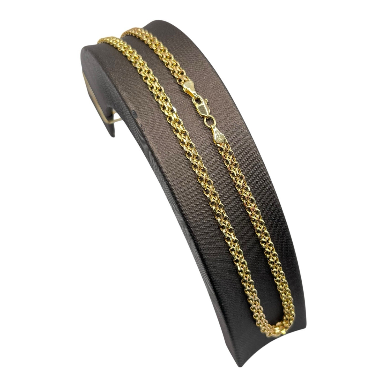 9ct 9K Yellow Gold Italian Bismark Link Chain Necklace 4.40 Grams 45.5cm. New