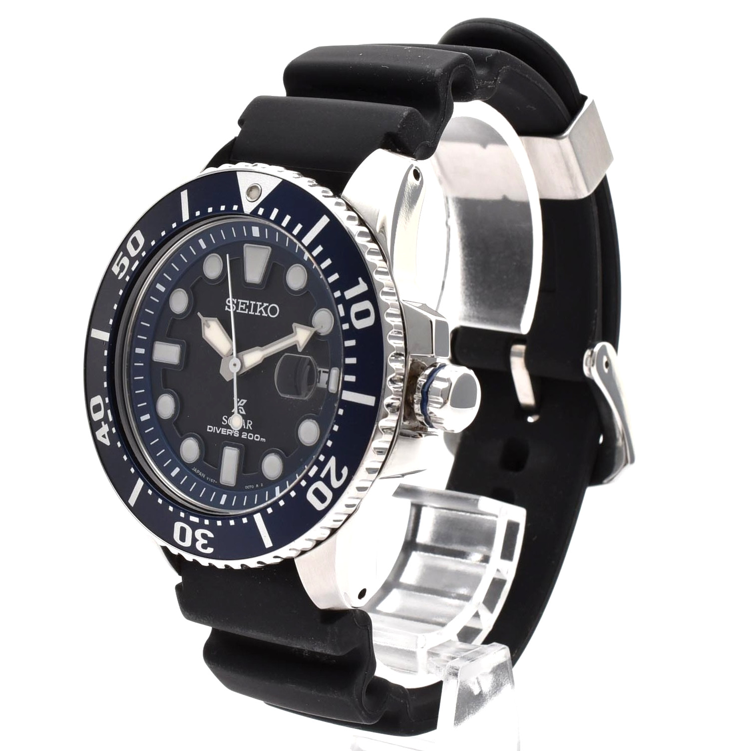 SEIKO Prospex V157-0BT0 SBDJ017 Divers Solar Quartz Black Men’s Watch JAPAN